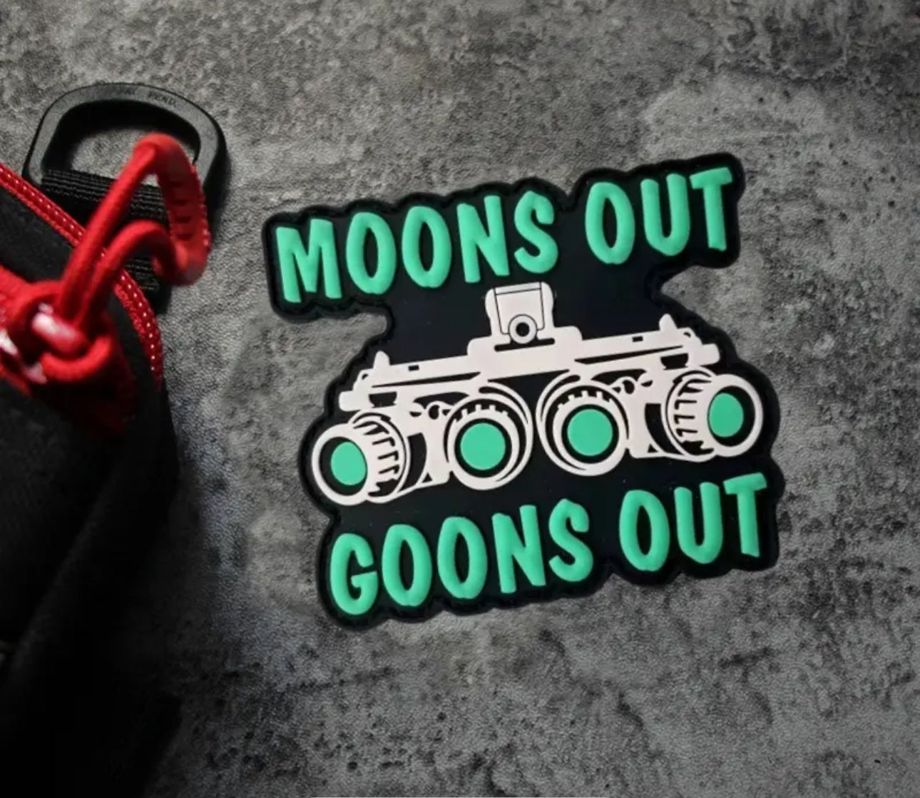 MOONS OUT, GOON OUT PVC PATCH