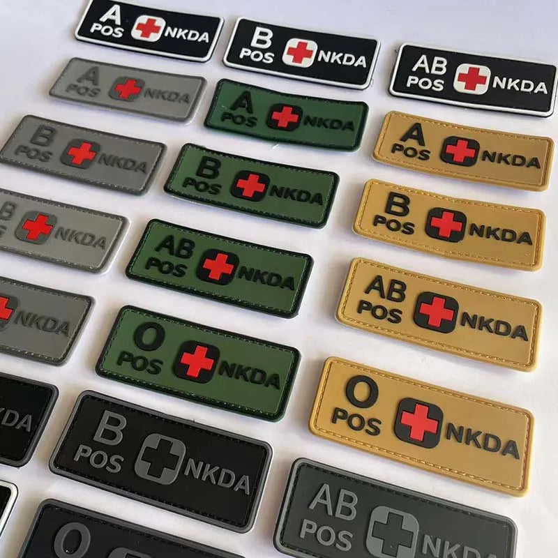 PVC BLOOD TYPE PATCH