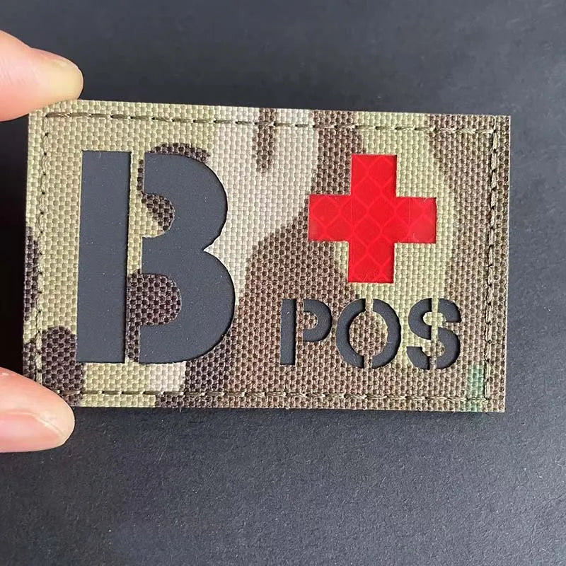 BLOOD TYPE PATCH 2"x3"