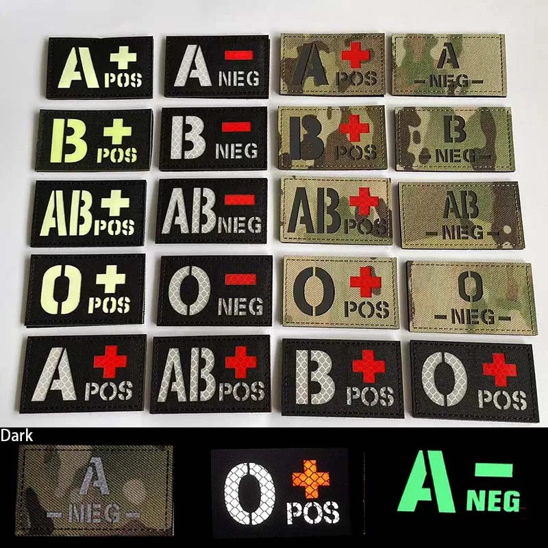 BLOOD TYPE PATCH 2"x3"