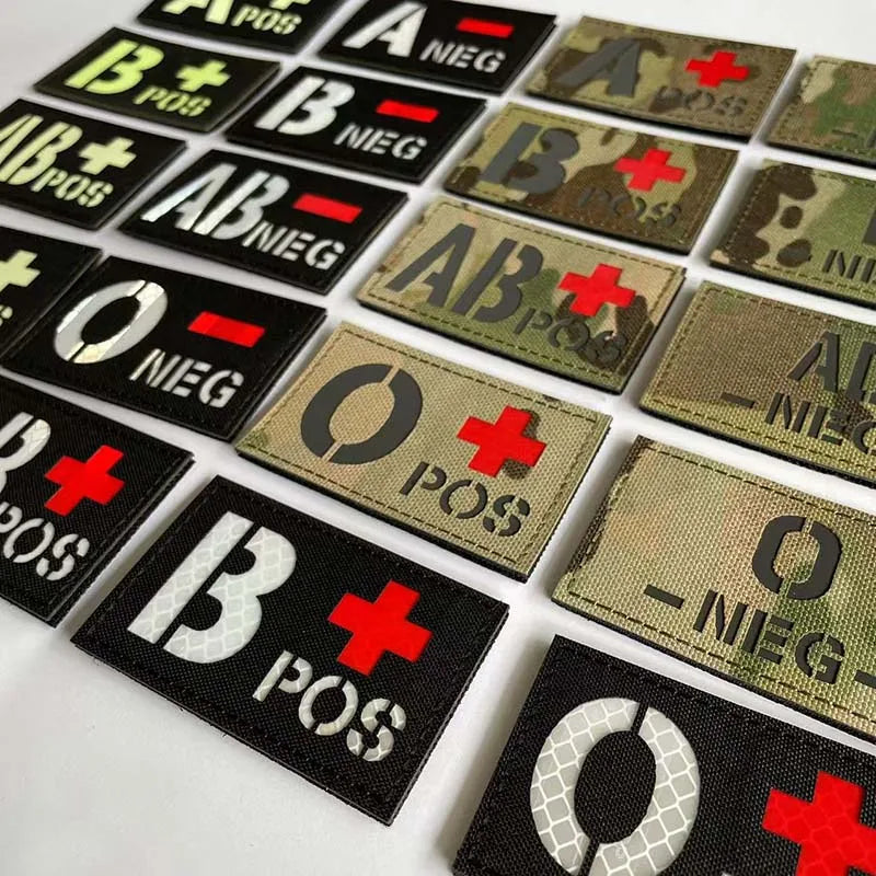 BLOOD TYPE PATCH 2"x3"
