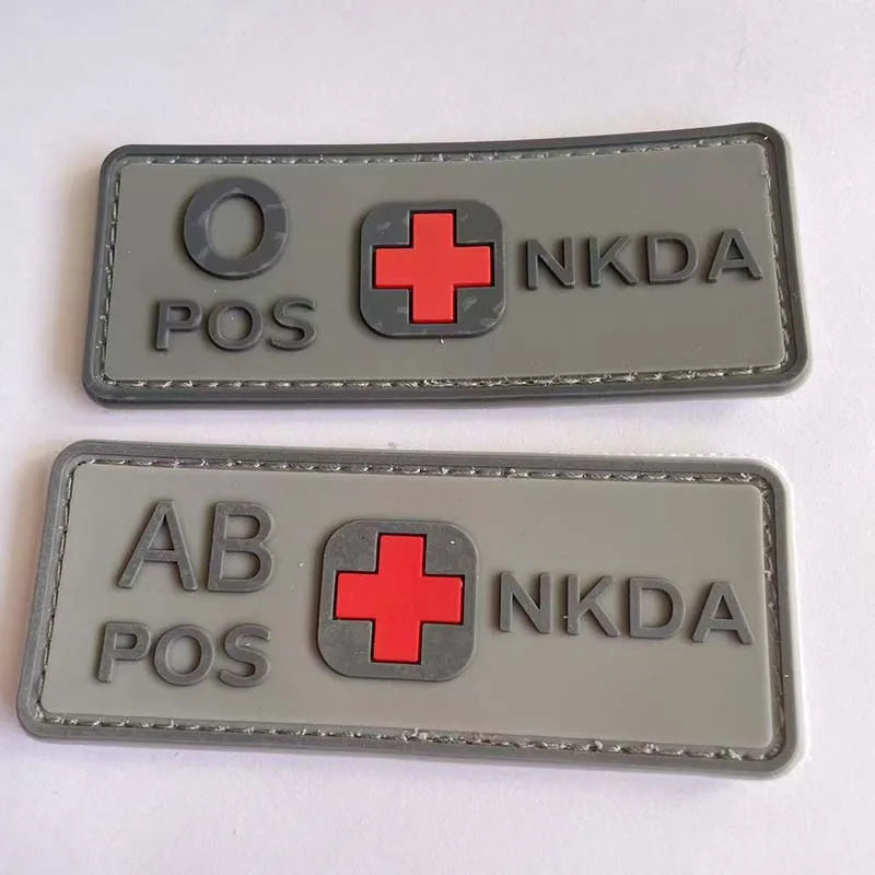 PVC BLOOD TYPE PATCH
