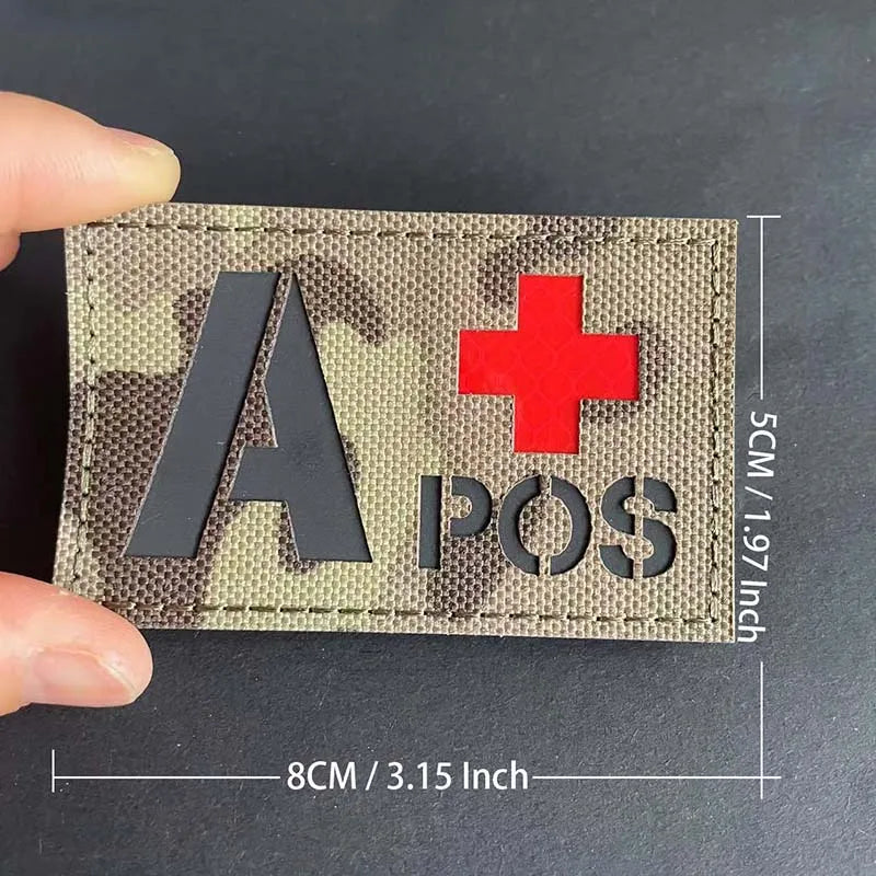 BLOOD TYPE PATCH 2"x3"