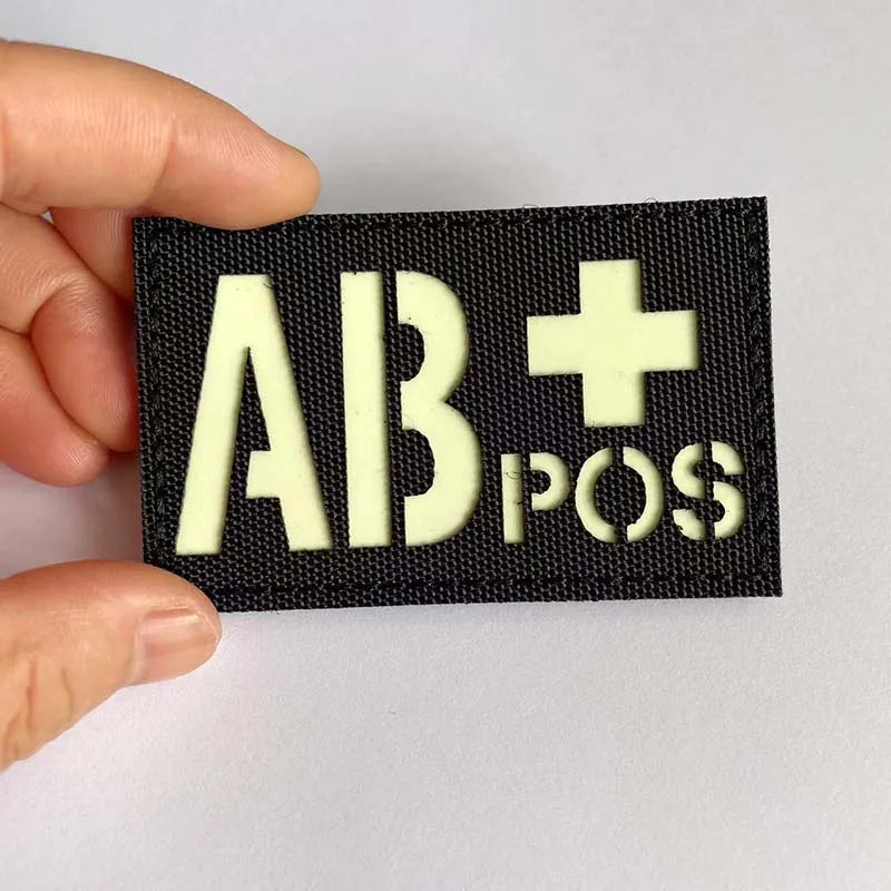 BLOOD TYPE PATCH 2"x3"