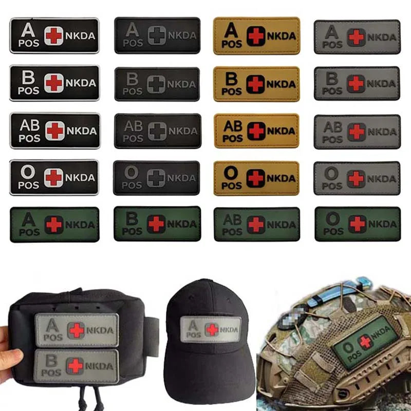 PVC BLOOD TYPE PATCH