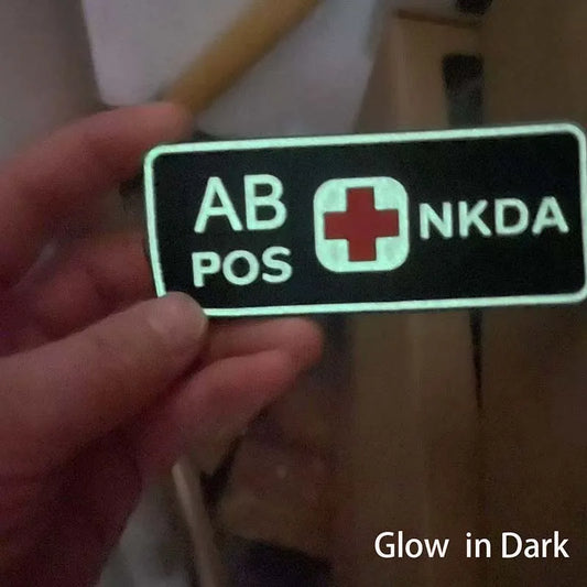PVC BLOOD TYPE PATCH
