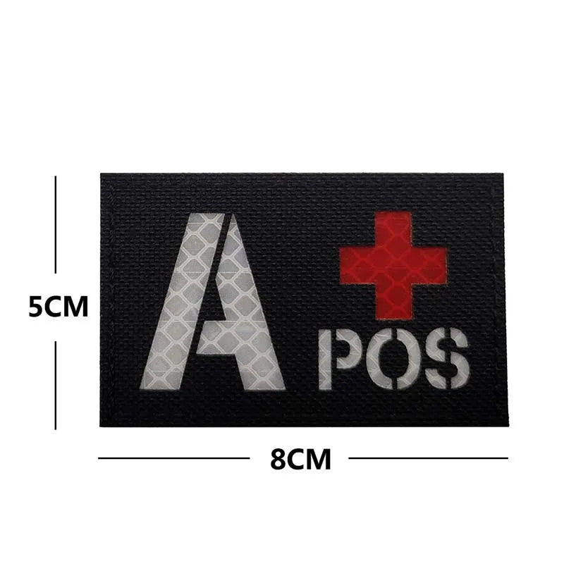 BLOOD TYPE PATCH 2"x3"