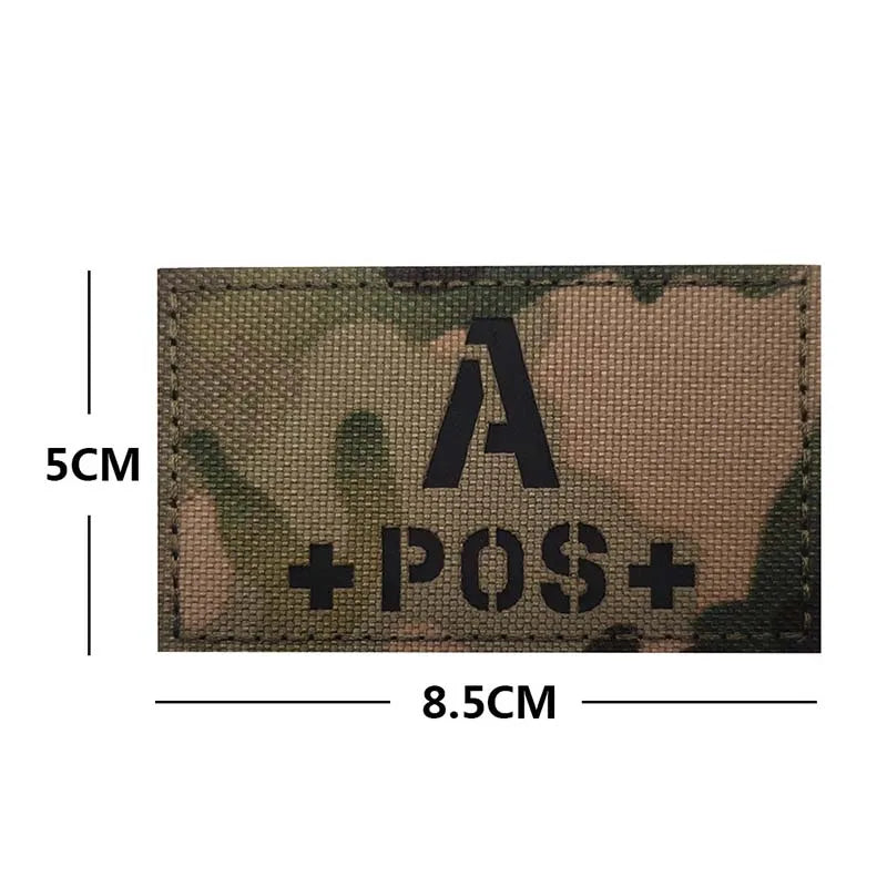BLOOD TYPE PATCH 2"x3"