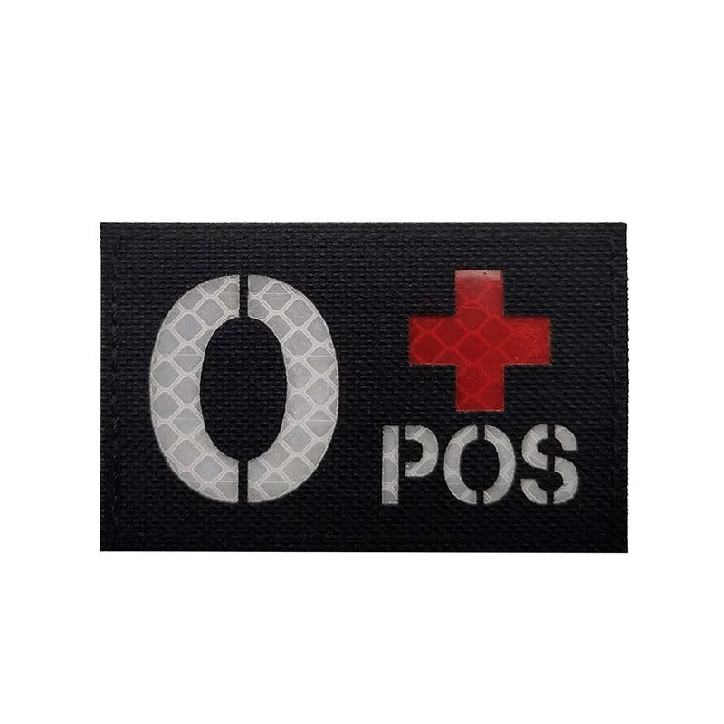BLOOD TYPE PATCH 2"x3"