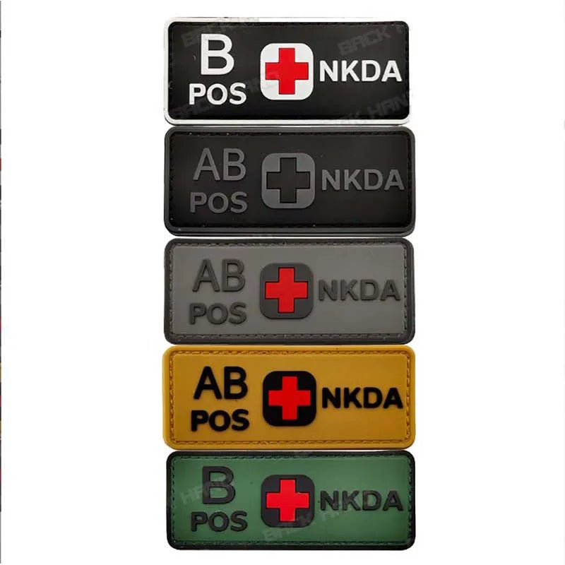 PVC BLOOD TYPE PATCH
